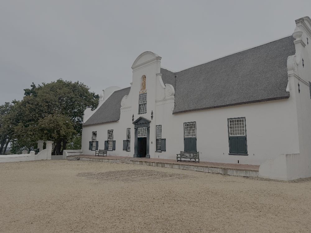 Cape Dutch manor house at a Constantia wine estate